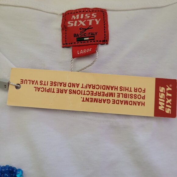 STUNNING SEQUINNED VINTAGE MISS SIXTY LARGE SLEEVELESS TOP - Picture 5 of 14